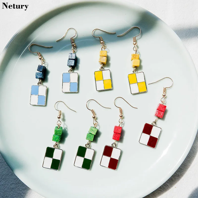 Women korea style fashion simple dangle earrings Square Geometric colorful funny jewelry Girl vintage street hot trendy earrings
Women korea style fashion simple dangle earrings Square Geometric colorful funny jewelry Girl vintage street hot trendy earrings