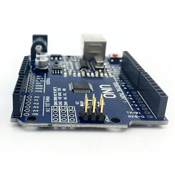 Starter Kit for arduino Uno R3 - Bundle of 6 Items: Uno R3, Breadboard, Jumper Wires, USB Cable and 9V Battery Connector
Starter Kit for arduino Uno R3 - Bundle of 6 Items: Uno R3, Breadboard, Jumper Wires, USB Cable and 9V Battery Connector