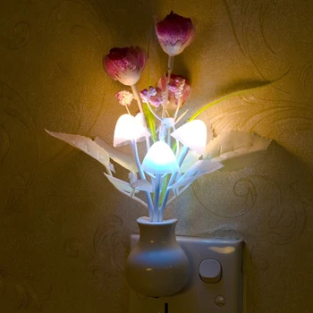 LED Night Light Lamp Mushroom Rose Light Sensor Lamp Colorful Nightlights 110V US Plug Home Bedroom Decoration For Baby Kids
LED Night Light Lamp Mushroom Rose Light Sensor Lamp Colorful Nightlights 110V US Plug Home Bedroom Decoration For Baby Kids