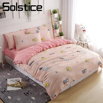 Solstice Home Textile Kid Child Girl Bedding Set Pink Light Bulb Cartoon Duvet Cover Sheet Pillowcase King Queen Twin Bed Linens
Solstice Home Textile Kid Child Girl Bedding Set Pink Light Bulb Cartoon Duvet Cover Sheet Pillowcase King Queen Twin Bed Linens