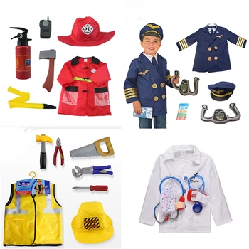 Children Halloween Cosplay Costumes Fireman Sam Clothes Party Fancy Doctor Uniforms Accessories Toys Career Pilot Suit for Boys
Children Halloween Cosplay Costumes Fireman Sam Clothes Party Fancy Doctor Uniforms Accessories Toys Career Pilot Suit for Boys