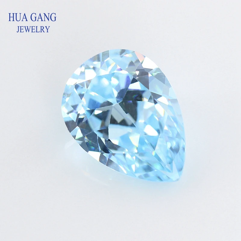 2x3-15x20mm Pear Shape Light Seablue AAAAA Cubic Zirconia Synthetic Gems CZ Stone For Jewelry
2x3-15x20mm Pear Shape Light Seablue AAAAA Cubic Zirconia Synthetic Gems CZ Stone For Jewelry