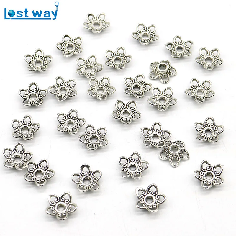 10mm 100pcs/lot Wholesale Metal Five Leaves Bead Cups Tibetan Silver Flower Petal Spacer Beads Caps Charms For Jewelry Making
10mm 100pcs/lot Wholesale Metal Five Leaves Bead Cups Tibetan Silver Flower Petal Spacer Beads Caps Charms For Jewelry Making