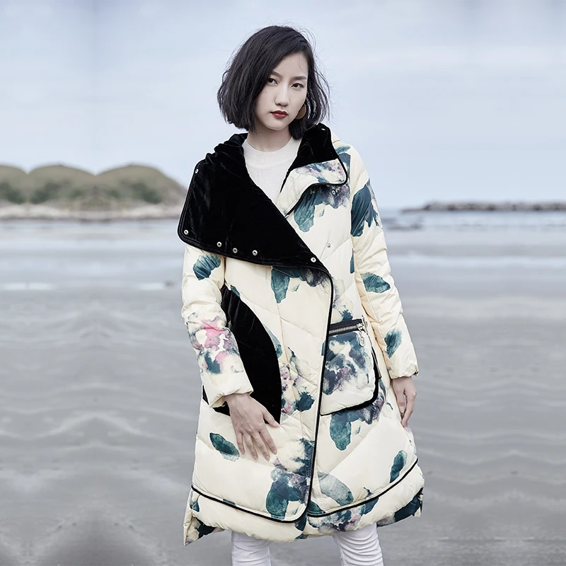 Fashion Brand CLJ New Designer Mirror Flowers Loose Casual Velvet Patchwork Hooded Female Down Coat S-XXL-sz- W1660
Fashion Brand CLJ New Designer Mirror Flowers Loose Casual Velvet Patchwork Hooded Female Down Coat S-XXL-sz- W1660