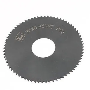 * free shipping 1pcs 75mm x 0.6mm x 22mm 72 Teeth HSS Slitting Saw Blade Cutting Tool
* free shipping 1pcs 75mm x 0.6mm x 22mm 72 Teeth HSS Slitting Saw Blade Cutting Tool