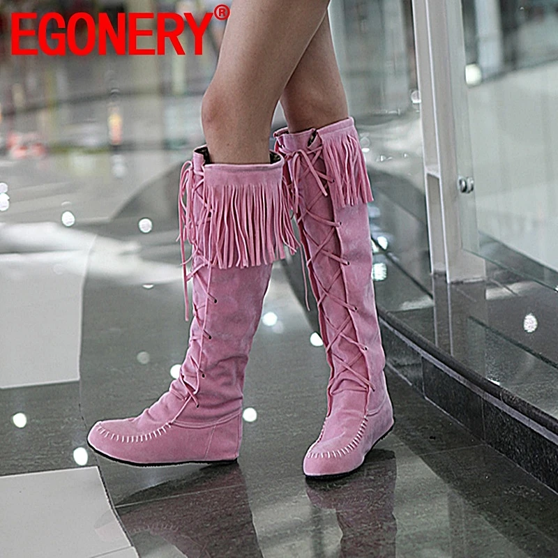 EGONERY winter knee high boots ladies purl cross tied round toe ladies shoes winter 4 color black pink brown fashion boots women
EGONERY winter knee high boots ladies purl cross tied round toe ladies shoes winter 4 color black pink brown fashion boots women