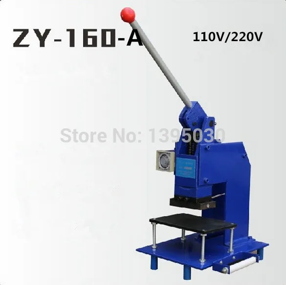 

1pc manual hot foil stamping machine manual stamper leather embossing machine Printing area 100*60MM ZY-160-A