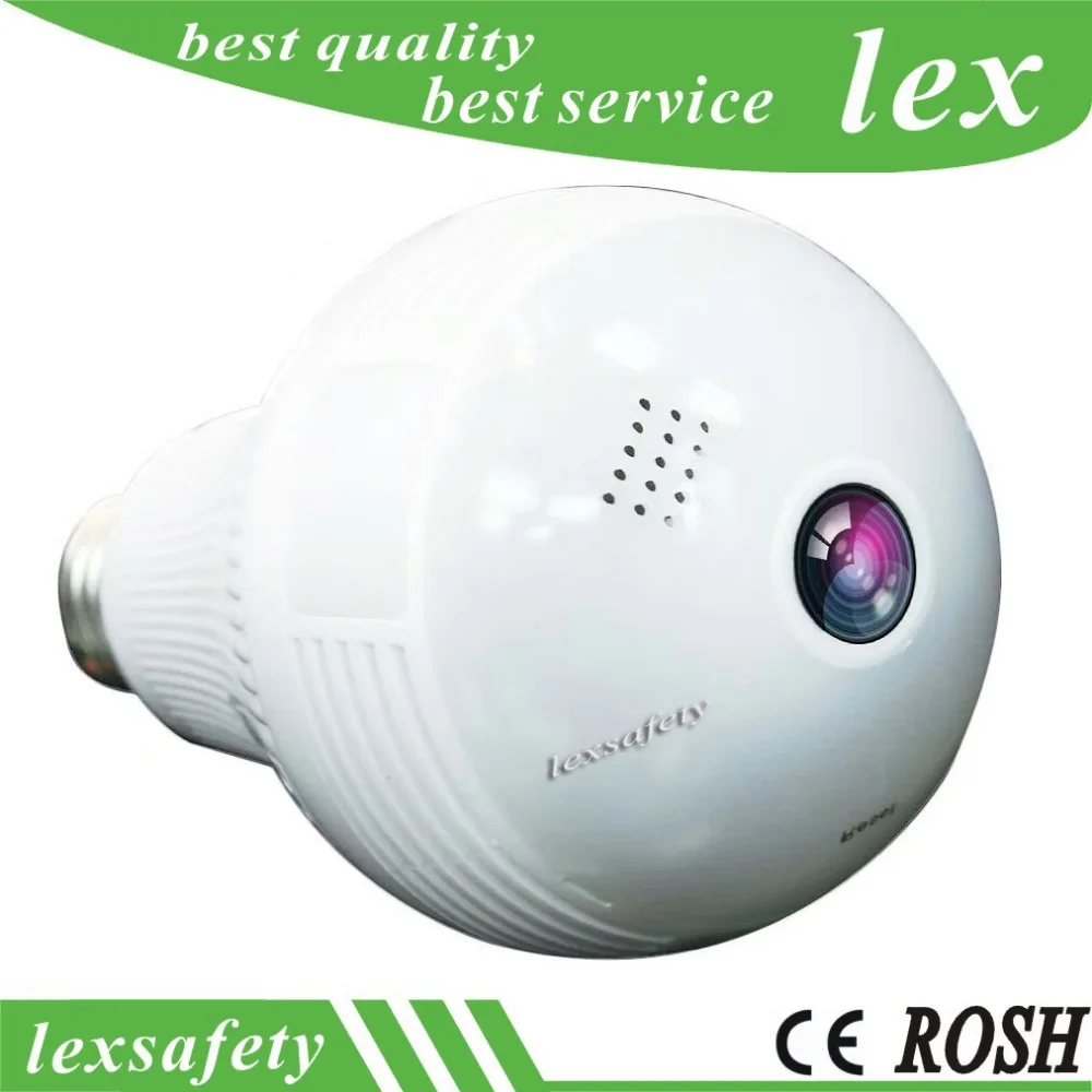 1.3M VR 960P 360 degree Bulb LED Light IP cctv camera wifi HD Wireless Camera Wi-fi Fish-eye Support 128GB TF Card
1.3M VR 960P 360 degree Bulb LED Light IP cctv camera wifi HD Wireless Camera Wi-fi Fish-eye Support 128GB TF Card