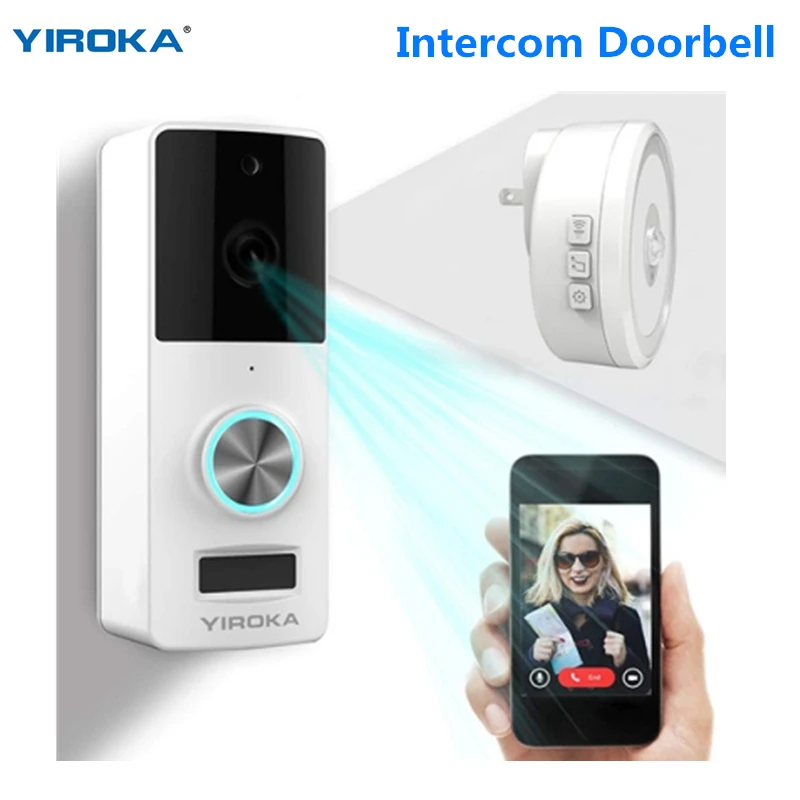 YIROKA WiFi Video Intercom Doorbell PIR Smart Sensor Wireless Night Vision Remote Monitoring Waterproof Home Security Welcome
YIROKA WiFi Video Intercom Doorbell PIR Smart Sensor Wireless Night Vision Remote Monitoring Waterproof Home Security Welcome