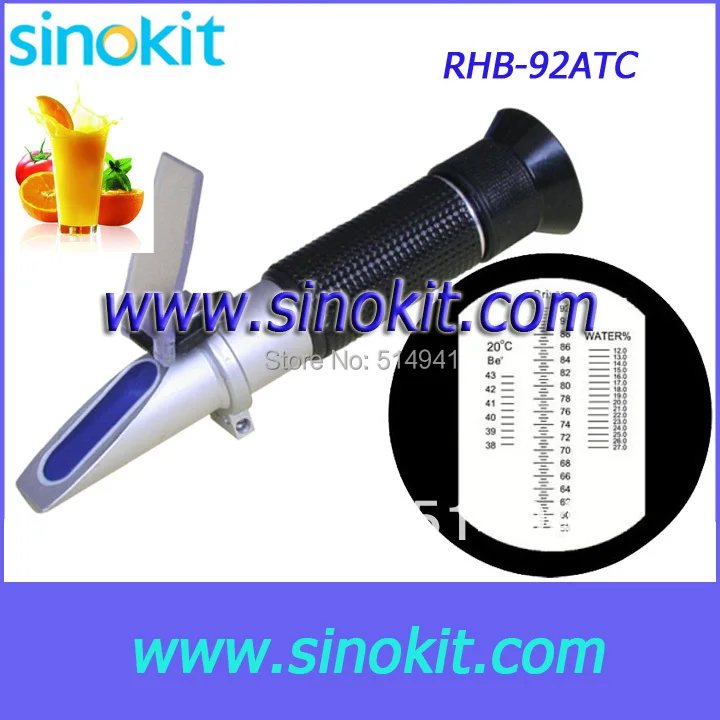 Free Shipping CE Certification without Calibration oil Durable hand-held Brix Refractometer RHB-92TATC
Free Shipping CE Certification without Calibration oil Durable hand-held Brix Refractometer RHB-92TATC