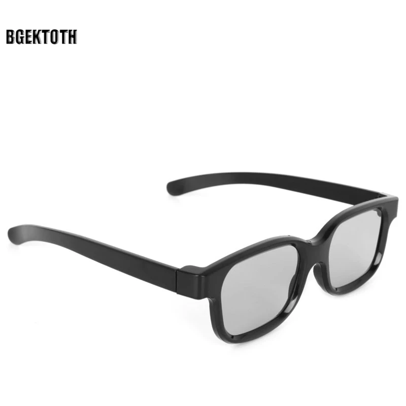 BGEKTOTH 2017 High Quality Polarized Passive 3D Glasses Black H3 For TV Real D 3D Cinemas #1