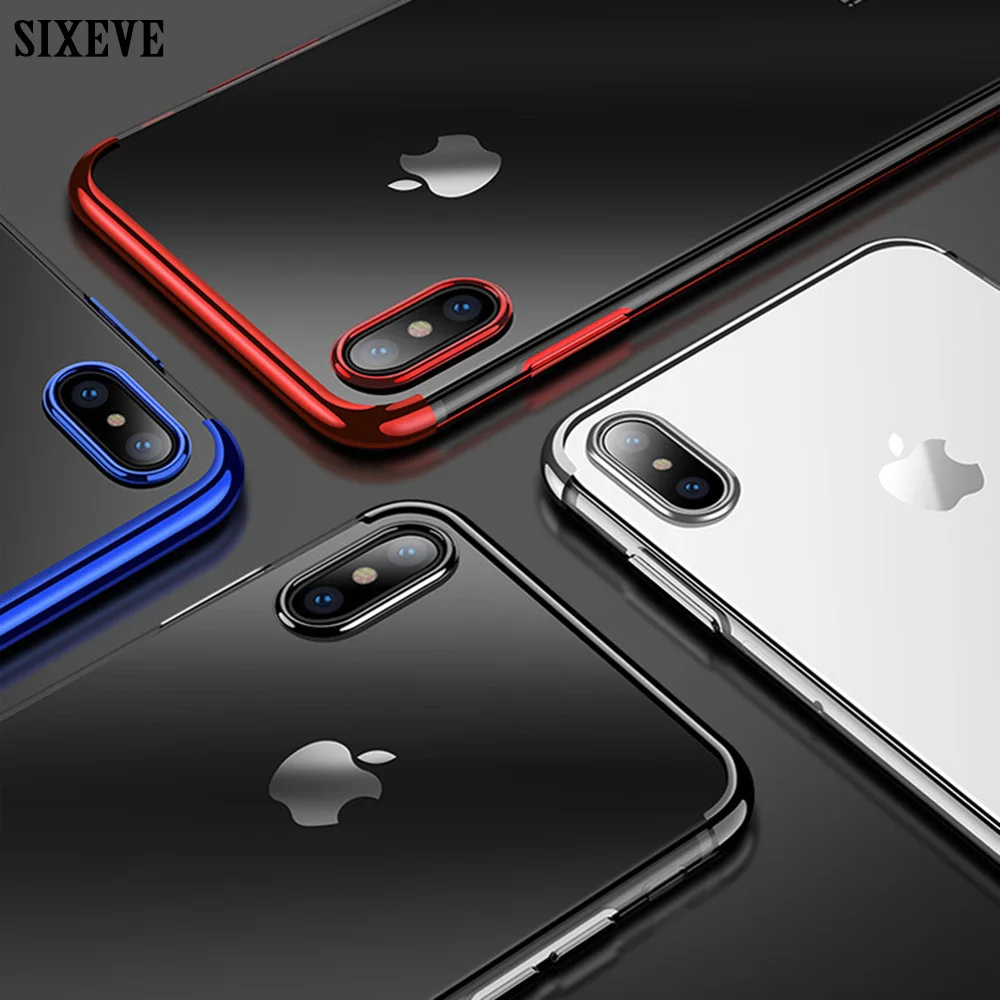 

Cell Phone Case For iPhone XS Max XR X 8 7 6 s 6s Plus 6Plus 6sPlus 7Plus 8Plus Back Cover Soft Silicon Shockproof Luxury Casing