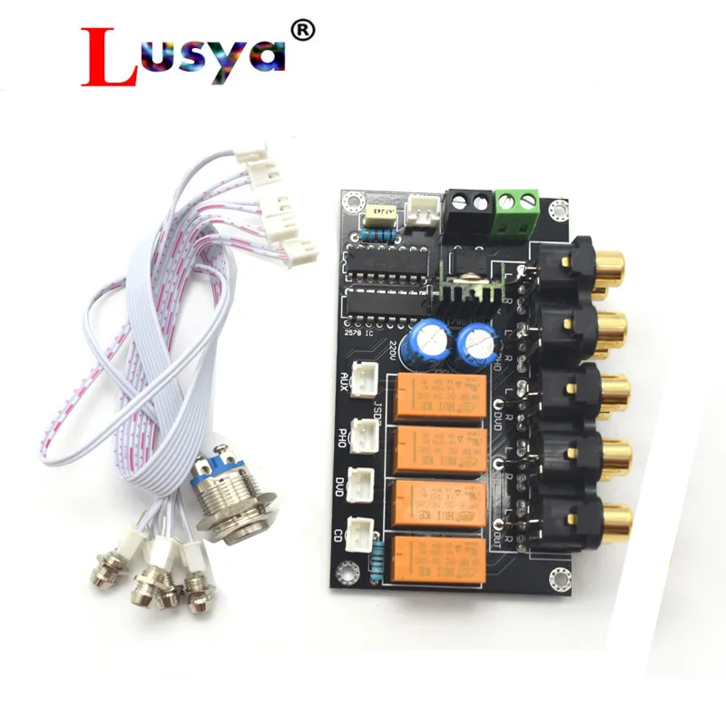 Touch button 4 way audio Switch Input Selection Board DC AC input 2.0 channel stereo Source switching for HiFi amplifier B9-001
Touch button 4 way audio Switch Input Selection Board DC AC input 2.0 channel stereo Source switching for HiFi amplifier B9-001