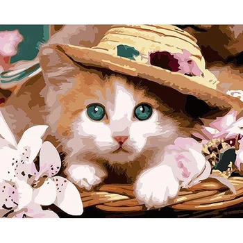 ArtSailing modular pictures by numbers little cute baby cat animal Home decoration modern DIY painting on canvas poster NP-406
ArtSailing modular pictures by numbers little cute baby cat animal Home decoration modern DIY painting on canvas poster NP-406