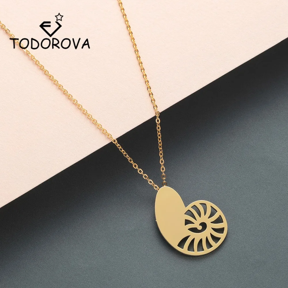 Todorova Rose Gold Ariel Voice Shell Pendant Necklace Spiral Swirl Sea Snail Necklace Ocean Beach Conch Ariel Necklace Women
Todorova Rose Gold Ariel Voice Shell Pendant Necklace Spiral Swirl Sea Snail Necklace Ocean Beach Conch Ariel Necklace Women