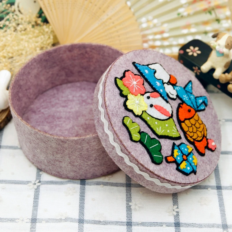 2018 Japanese Style Candies & Cosmetics Desk Storage Box Felt DIY Package Handmade Felt Jewelry Storage bag For Girls & Children
2018 Japanese Style Candies & Cosmetics Desk Storage Box Felt DIY Package Handmade Felt Jewelry Storage bag For Girls & Children