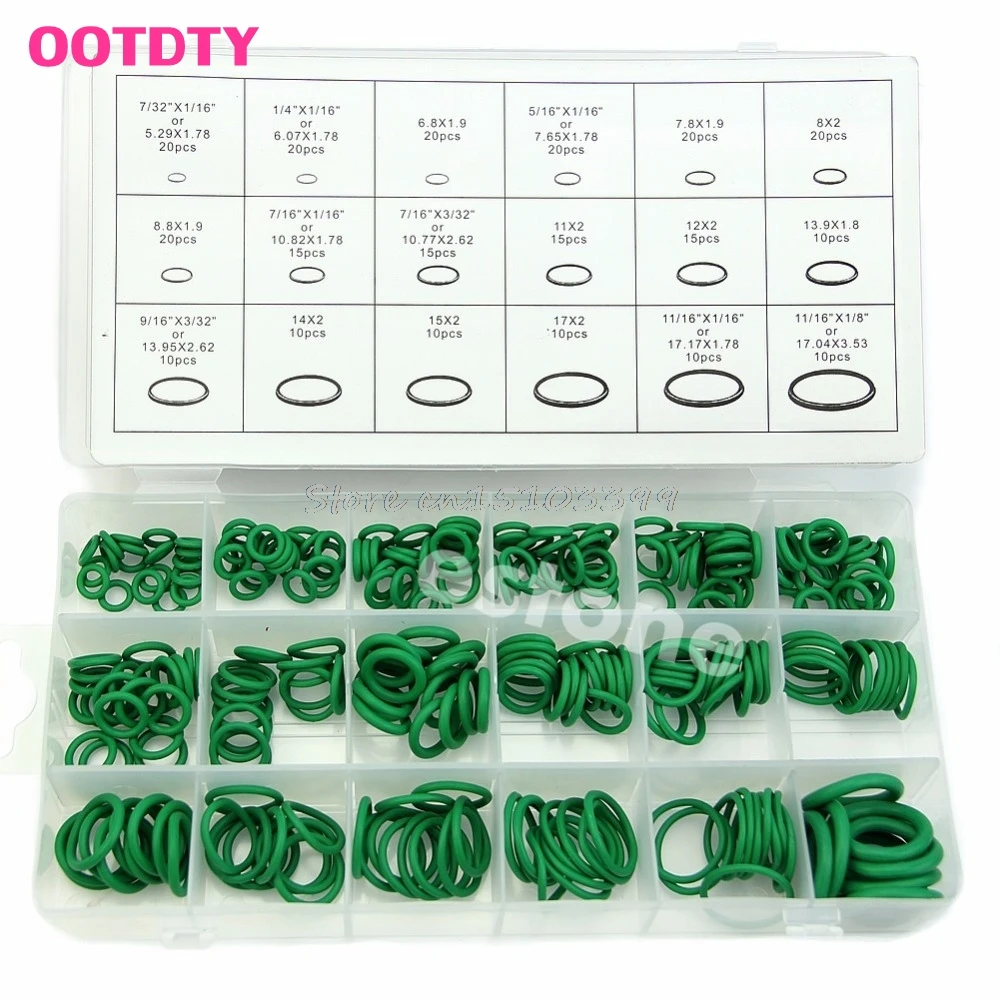 High Quality 270Pcs 18 Sizes O-ring Kit Green Metric O ring Seals Nitrile Rubber G08 Drop ship
High Quality 270Pcs 18 Sizes O-ring Kit Green Metric O ring Seals Nitrile Rubber G08 Drop ship