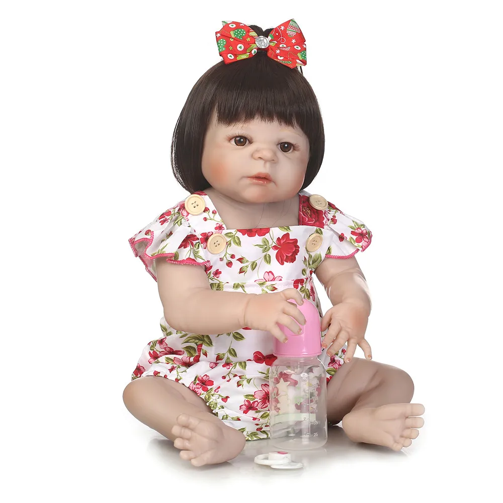 Bebe 55cm Full Body Silicone Reborn Baby Doll Toys Lifelike girl new born Doll Kids Child Birthday gift bonecas reborn
Bebe 55cm Full Body Silicone Reborn Baby Doll Toys Lifelike girl new born Doll Kids Child Birthday gift bonecas reborn