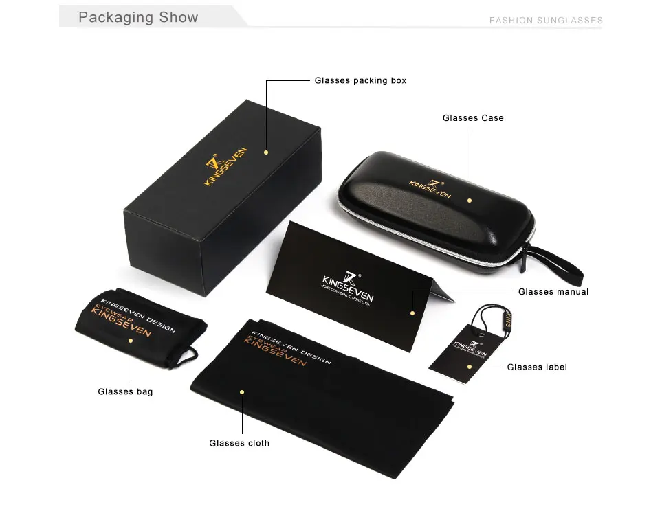 KINGSEVEN Original Pilot Sunglasses Polarized Driving Fishing KINGSEVEN Original Pilot Sunglasses Polarized Driving Fishing