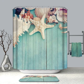 Eco-Friendly 3D Shower Curtains Starfish Shell Ocean Scenic Pattern Polyester Waterproof Bath Curtains Summer Bathroom Products
Eco-Friendly 3D Shower Curtains Starfish Shell Ocean Scenic Pattern Polyester Waterproof Bath Curtains Summer Bathroom Products