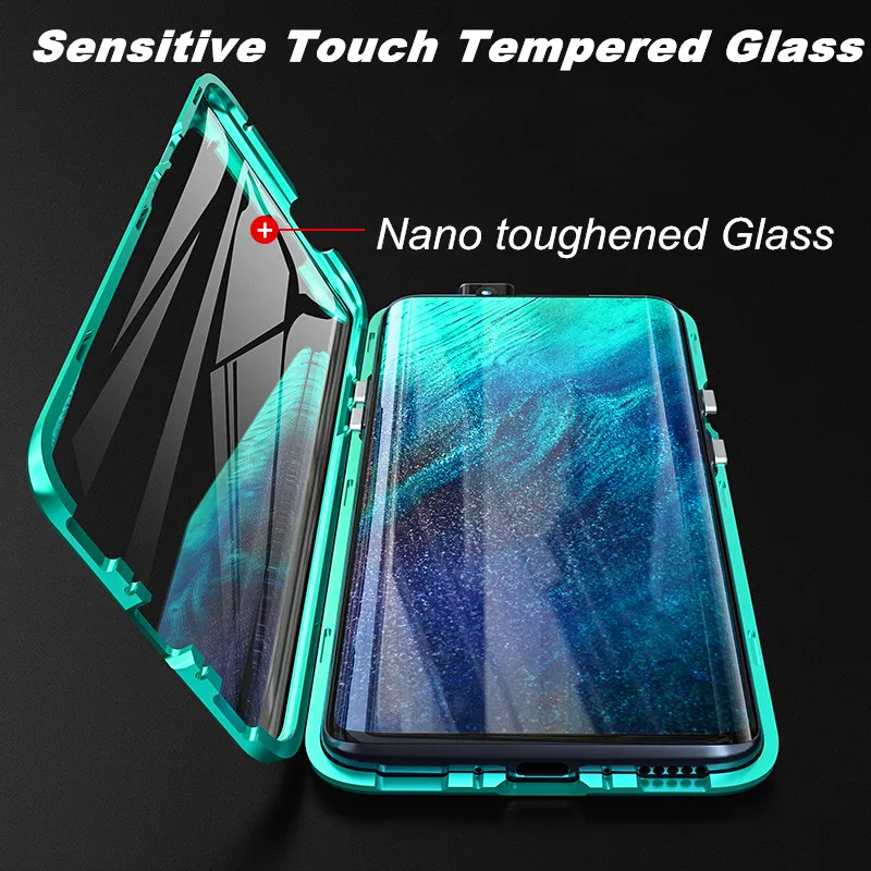 Magnetic Glass Metal Bumper Case For Oneplus 7 Pro Shockproof Cover Double-Side Glass Back Cover Case for One plus 7 Pro Armor
Magnetic Glass Metal Bumper Case For Oneplus 7 Pro Shockproof Cover Double-Side Glass Back Cover Case for One plus 7 Pro Armor