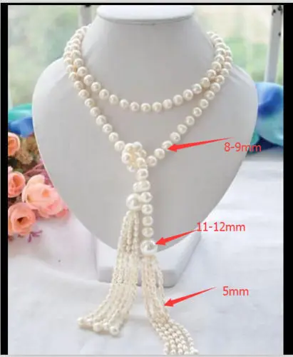 new Long PERFECT AAAA 8-9mm +10-11mm +5mm white akoya pearl necklace 55 inch 5.27
new Long PERFECT AAAA 8-9mm +10-11mm +5mm white akoya pearl necklace 55 inch 5.27