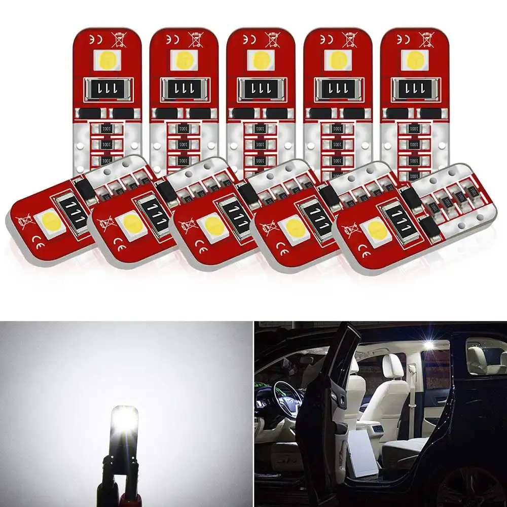 10x T10 Led W5w Car Interior Led Bulb Canbus For Jeep