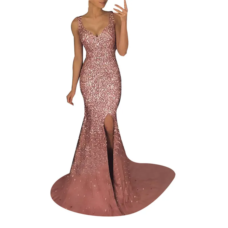 Vestidos Women Sexy Lace Sequin Solid Camis Back Hollow V-Neck Long Fashion Sexy 2019 New Party Elegant Dress 2019M#14
Vestidos Women Sexy Lace Sequin Solid Camis Back Hollow V-Neck Long Fashion Sexy 2019 New Party Elegant Dress 2019M#14