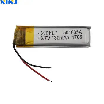 XINJ 3.7V 130 mAh lithium polymer battery lipo cell 501035 For MP3 Music player driving recorder GPS Sat nav car DVC DVR Camera
XINJ 3.7V 130 mAh lithium polymer battery lipo cell 501035 For MP3 Music player driving recorder GPS Sat nav car DVC DVR Camera