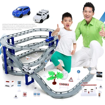 DIY Electric Train Track Car Racing Track Toy,Multi-layer Spiral Track Roller Coaster Railway Transportation Building Slot Sets
DIY Electric Train Track Car Racing Track Toy,Multi-layer Spiral Track Roller Coaster Railway Transportation Building Slot Sets