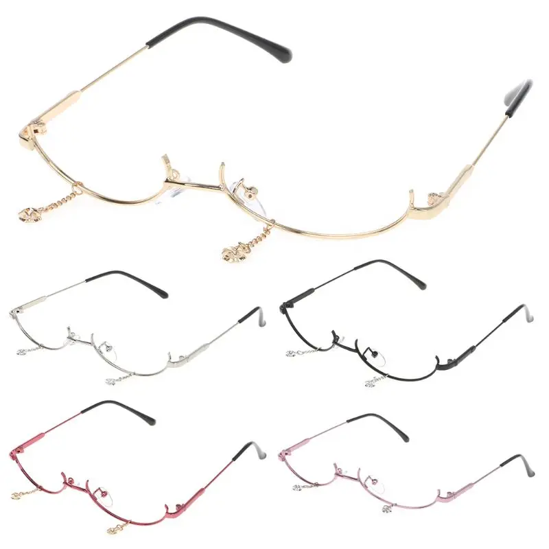Glasses Frame No Lens Star Pendant Rhinestone Chain Half Frame Decoration Eyewear Photography Cosplay Ornaments
Glasses Frame No Lens Star Pendant Rhinestone Chain Half Frame Decoration Eyewear Photography Cosplay Ornaments