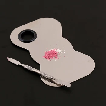 SAIANTTH Makeup artist Daren palette cosmetic dedicated high quality Bow tie stainless steel plate containing tone palette knife
SAIANTTH Makeup artist Daren palette cosmetic dedicated high quality Bow tie stainless steel plate containing tone palette knife