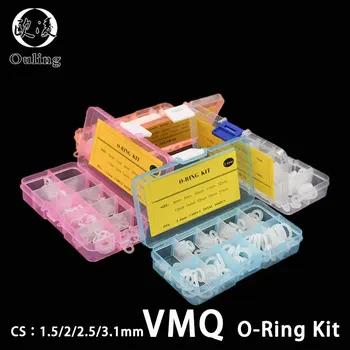 Thickness 1.5/1.9/2.4/3.1/1.8/2.65mm Silicone o-ring VMQ O Ring Seal Rubber Sealing O-ring Washer oring set Assortment Kit Box
Thickness 1.5/1.9/2.4/3.1/1.8/2.65mm Silicone o-ring VMQ O Ring Seal Rubber Sealing O-ring Washer oring set Assortment Kit Box