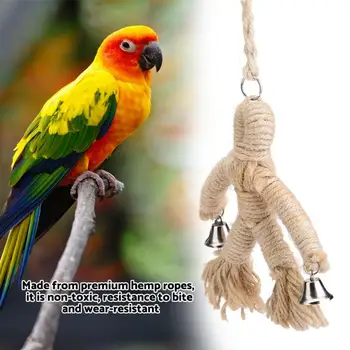 Premium hemp ropes Pet Bird Parrot Toy Swing Hanging Toy Human design Chew Toy Hang Rope Bird Playing Supplies
Premium hemp ropes Pet Bird Parrot Toy Swing Hanging Toy Human design Chew Toy Hang Rope Bird Playing Supplies