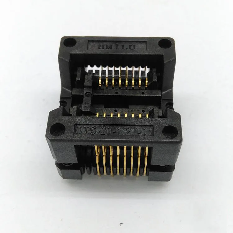 SOP16 SOIC16 SO16 Burn in Socket Pitch 1.27mm IC Body Width 5.4mm 209mil ots16(20)-1.27-01 Flash Chip Test Socket Adapter 
SOP16 SOIC16 SO16 Burn in Socket Pitch 1.27mm IC Body Width 5.4mm 209mil ots16(20)-1.27-01 Flash Chip Test Socket Adapter