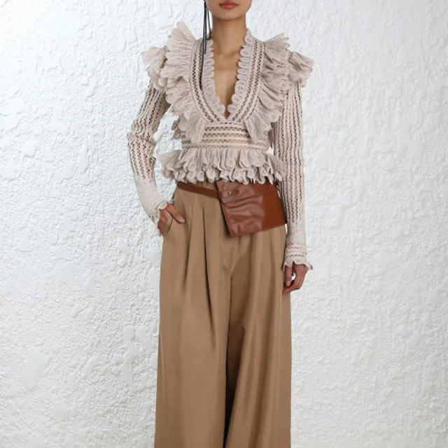 Autumn Zim Desinger Vintage Beige Hollow Out Ruffles Tops And Blouses 2018 Long Sleeve Vintage Vacation Boho Blouse Female
Autumn Zim Desinger Vintage Beige Hollow Out Ruffles Tops And Blouses 2018 Long Sleeve Vintage Vacation Boho Blouse Female