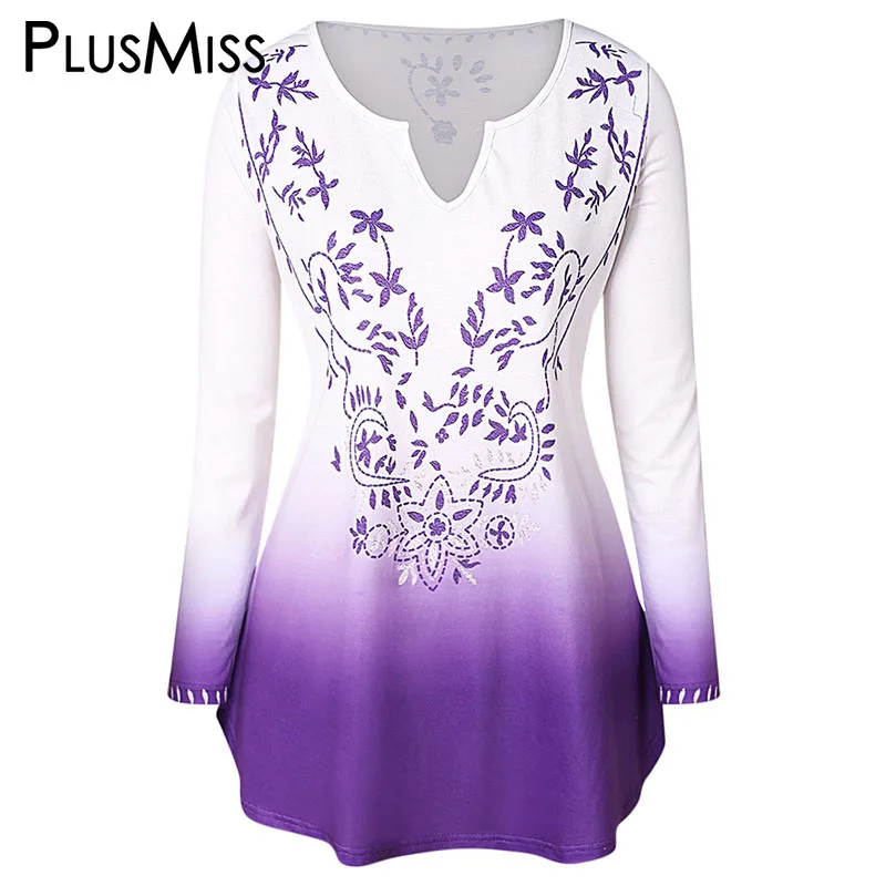PlusMiss Plus Size XXXXXL Floral Printed Casual Boho T Shirts Women Big Size XXXXL XXXL XXL Long Sleeve Tunic Tops Tee Autumn
PlusMiss Plus Size XXXXXL Floral Printed Casual Boho T Shirts Women Big Size XXXXL XXXL XXL Long Sleeve Tunic Tops Tee Autumn