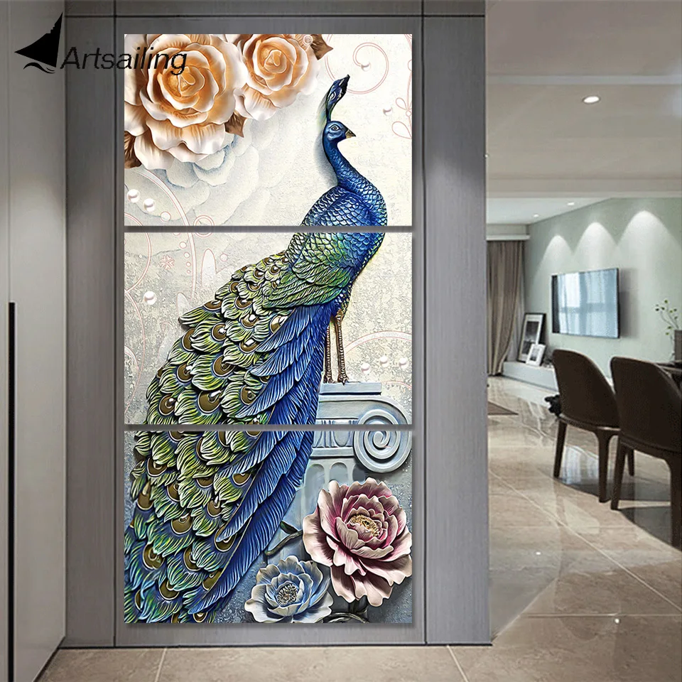 Modern Printed Wall Art Painting Animal peacock Canvas Print Pictures 3 Pieces Poster For Living Room Home Decor Artwork XA2817D
Modern Printed Wall Art Painting Animal peacock Canvas Print Pictures 3 Pieces Poster For Living Room Home Decor Artwork XA2817D