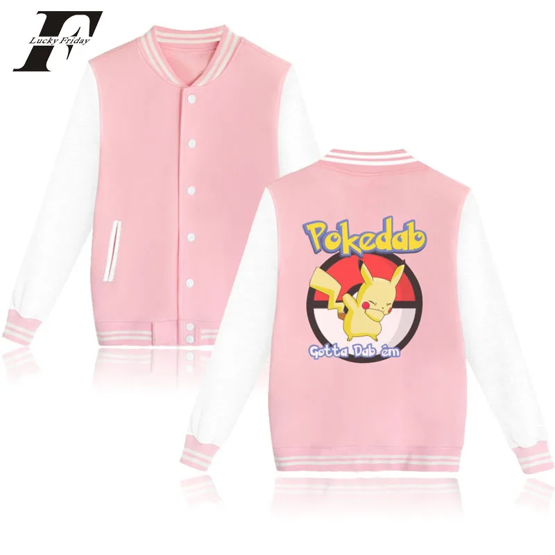 LUCKYFRIDAYF Pokemon Go casaco feminino Baseball Jacket Women/Men Winter Jacket jaqueta de couro Pikachu Cotton Pink Outerwear
LUCKYFRIDAYF Pokemon Go casaco feminino Baseball Jacket Women/Men Winter Jacket jaqueta de couro Pikachu Cotton Pink Outerwear