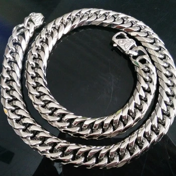 Mens Jewelry Rock Roll Silver Bling Stainless Steel Wide Curb Chain Necklace 13mm/16mm 18in-40in
Mens Jewelry Rock Roll Silver Bling Stainless Steel Wide Curb Chain Necklace 13mm/16mm 18in-40in
