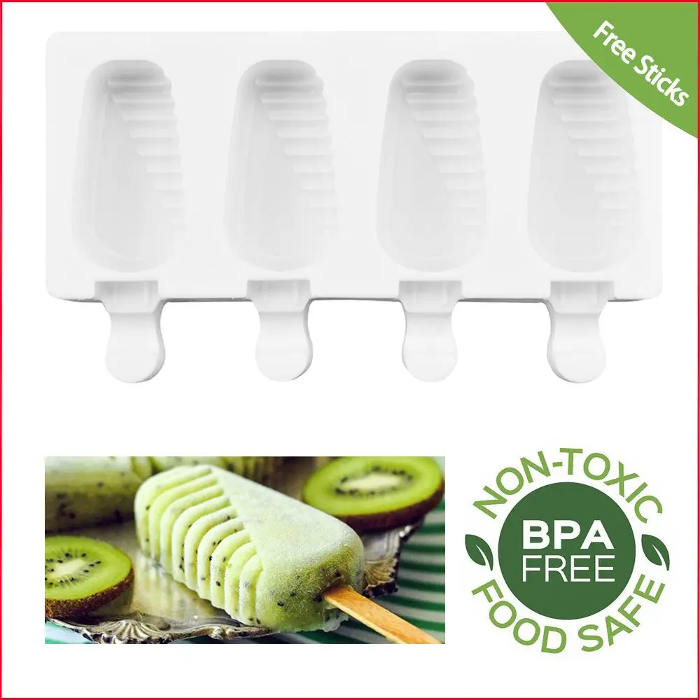 SILIKOLOVE Silicone Freezer Ice Cream Mold Mini Frozen Popsicle Molds Reusable Lolly Moulds with Sticks
SILIKOLOVE Silicone Freezer Ice Cream Mold Mini Frozen Popsicle Molds Reusable Lolly Moulds with Sticks