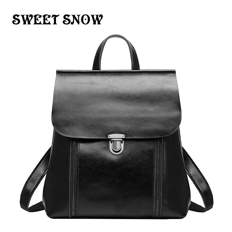 New Style Cowhide Lady bags women backpack Simple Travel bag Korean version of the tide High capacity College Fashion backpack
New Style Cowhide Lady bags women backpack Simple Travel bag Korean version of the tide High capacity College Fashion backpack