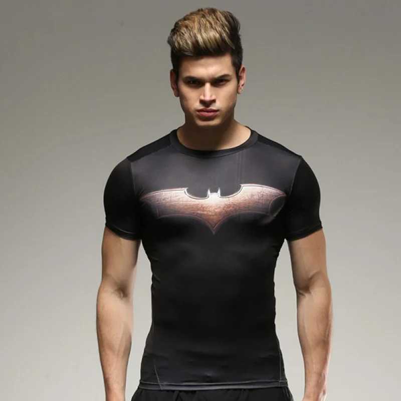 Marvel Super Hero Avengers Captain America 2 Batman T shirt Men homme Man Base Layer Thermal Tight Top FitnessSport Tee Shirt
Marvel Super Hero Avengers Captain America 2 Batman T shirt Men homme Man Base Layer Thermal Tight Top FitnessSport Tee Shirt