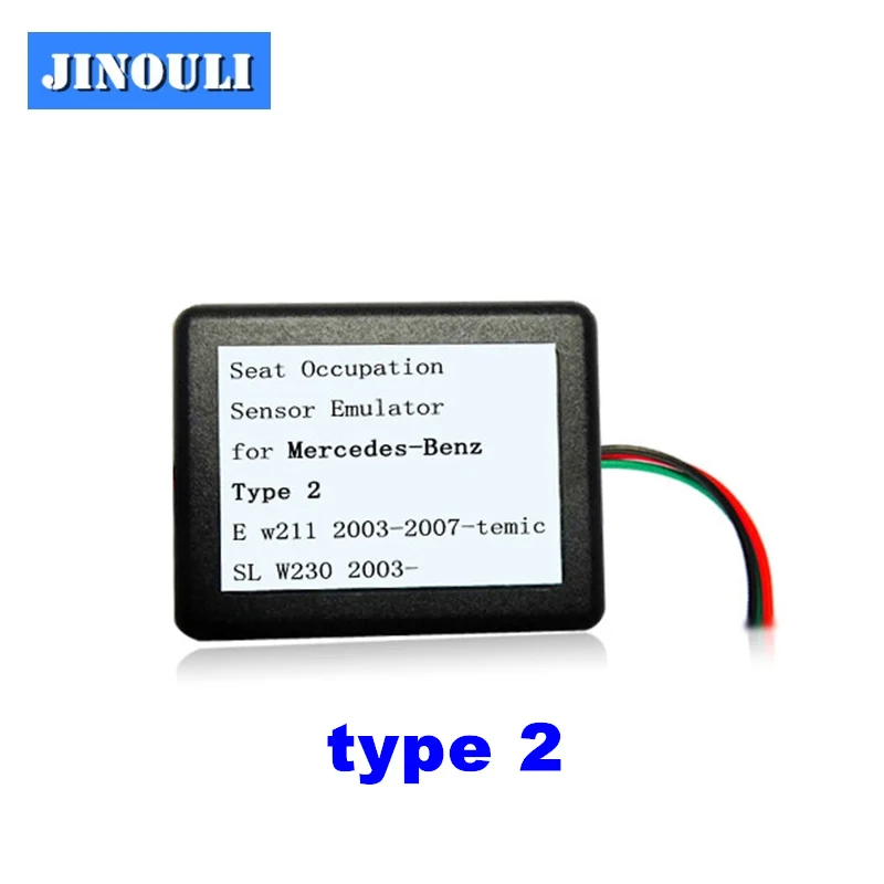 JINOULI Seat Occupancy Occupation Sensor SRS Emulator for Mercedes-Benz Type 2 for E W211 SL W230 SLK W171 Type2
JINOULI Seat Occupancy Occupation Sensor SRS Emulator for Mercedes-Benz Type 2 for E W211 SL W230 SLK W171 Type2