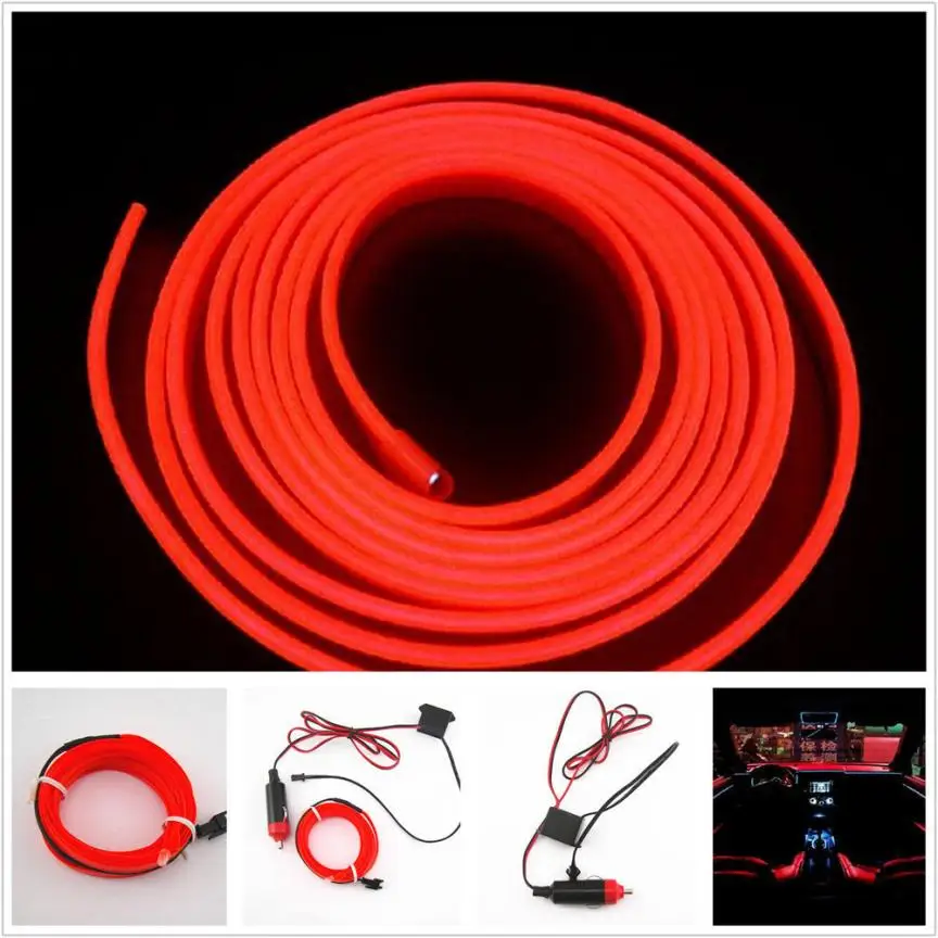 Franchise 2M RED EL-Wire 12V Car Interior Decor Fluorescent Neon Strip Cold light Tape New Arrival drop ship
Franchise 2M RED EL-Wire 12V Car Interior Decor Fluorescent Neon Strip Cold light Tape New Arrival drop ship