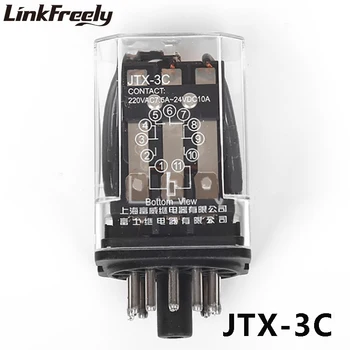 JTX-3C Mini Electromagnetic Coil Relay 10A Round 11 Pins 3NO+3NC 6V 12V 24V 36V DC General Purpose Voltage Relay Switch
JTX-3C Mini Electromagnetic Coil Relay 10A Round 11 Pins 3NO+3NC 6V 12V 24V 36V DC General Purpose Voltage Relay Switch