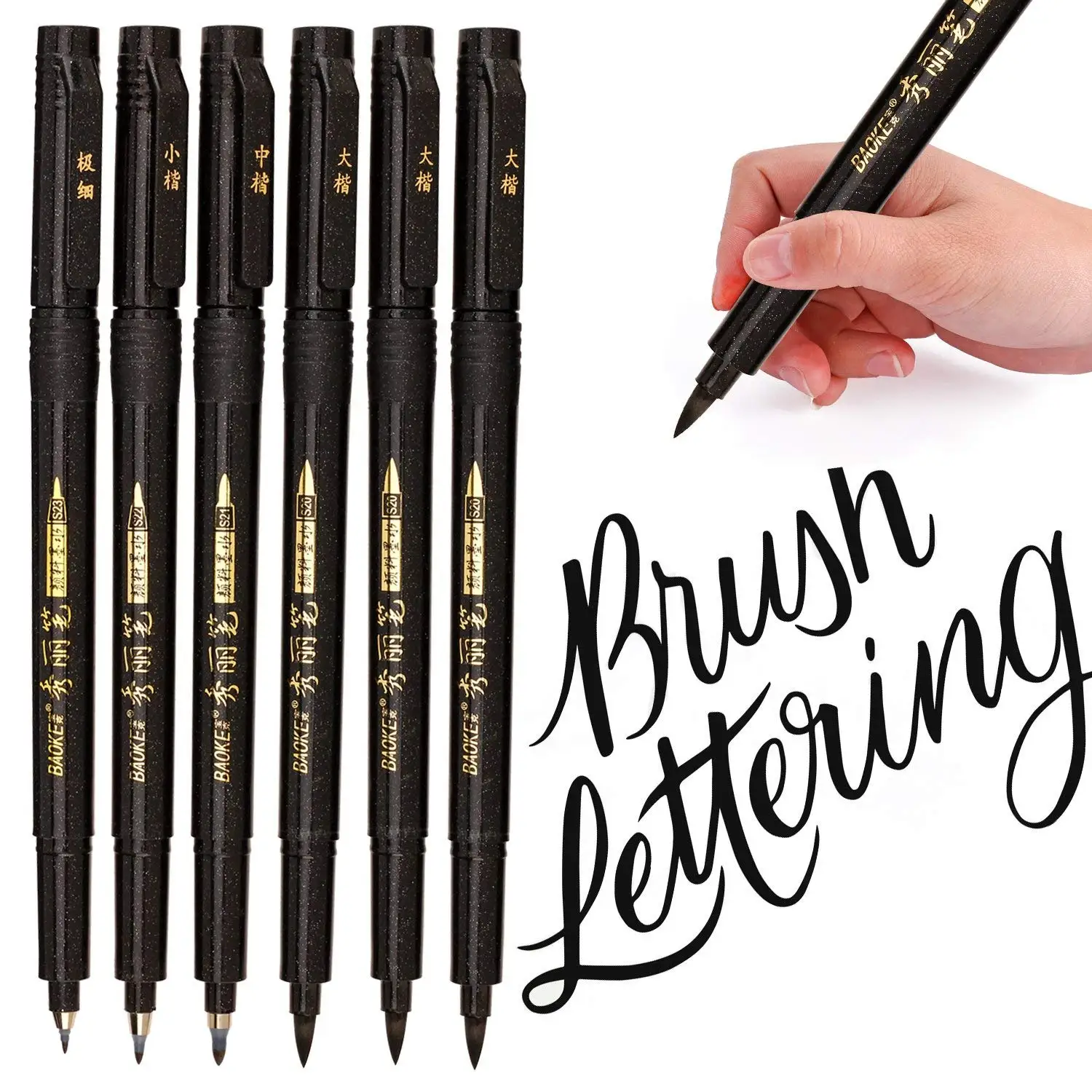 4 Sizes Nibs Calligraphy Pen Brush Lettering Pens Set flexible Refill Brush Markers Set for Writing Drawings DIY Journal
4 Sizes Nibs Calligraphy Pen Brush Lettering Pens Set flexible Refill Brush Markers Set for Writing Drawings DIY Journal
