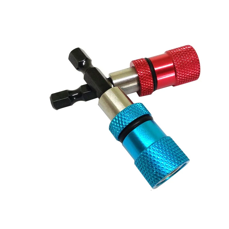 2Pcs 60mm 1/4 Inch Hex Shank Extension Rod Magnetic Quick Release Drill Holder Detachable Handle Screwdriver Tool Blue & Red
2Pcs 60mm 1/4 Inch Hex Shank Extension Rod Magnetic Quick Release Drill Holder Detachable Handle Screwdriver Tool Blue & Red