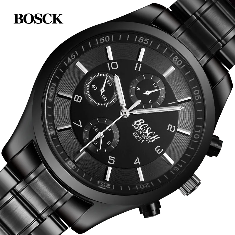 Bosck Men Watch Sports Stainless Steel Hardlex New With Tags Wristwatch Mens Fashion Casual Reloj Hombre Male Quartz-Watch
Bosck Men Watch Sports Stainless Steel Hardlex New With Tags Wristwatch Mens Fashion Casual Reloj Hombre Male Quartz-Watch
