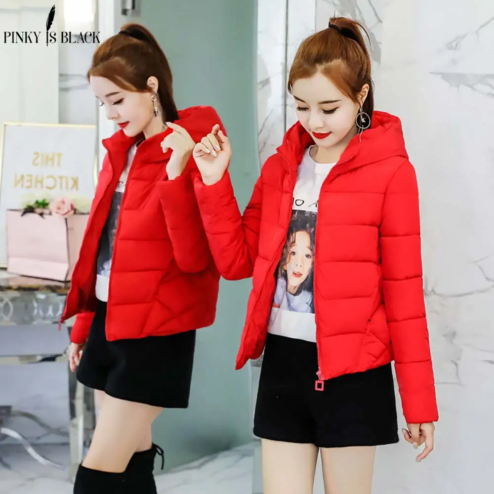 PinkyIsBlack 2018 Winter Jacket Women Coat Warm Parkas Short Hooded Cotton-padded Coats Solid Color Basic Wadded Jacket Female
PinkyIsBlack 2018 Winter Jacket Women Coat Warm Parkas Short Hooded Cotton-padded Coats Solid Color Basic Wadded Jacket Female